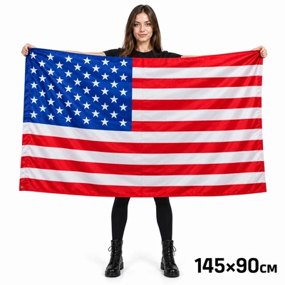 Флаг США (Соединённые Штаты Америки) 90х135см 444587