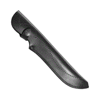 ЧН-11 (чёрный) Чехол для ножа закрытый большой L-20см