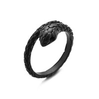 Кольцо Змейка (чёрный)