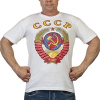 Футболка Герб СССР (Белая)