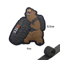 Шеврон нашивка Медведь с колесом 5.11 (патч) на липучке