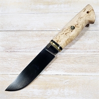 Нож нескладной Сталкер ст.Х12МФ (карел. берёза) LEMAX