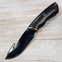Нож нескладной Скинер ст.95х18 (чёрный граб) LEMAX