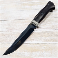 Нож нескладной Белка-М ст.95х18 (чёрный граб) LEMAX