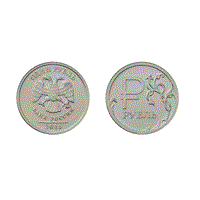 Монета 1 рубль 2014, ММД (символ рубля)