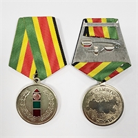Медаль В память о службе (пограничный столб, контур РФ) (серебро)