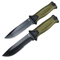 Нож тактический 2000 ст.440С Зелёный (GB) (микс)