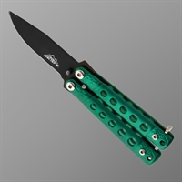 Нож бабочка Мини ст.420 (зелёный)