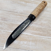 Нож Якутский Большой ст.Х12МФ (Карел. берёза) (Сёмин)