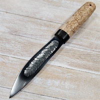 Нож Якутский Средний ст.Х12МФ (Карел. берёза) (Сёмин)
