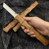Нож нескладной Бамбук Двойной (Tanto и Универсал) ст.D2