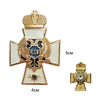 Значок ВДВ Орел (Белый крест с Имперской короной)