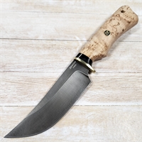 Нож нескладной Восточный ст.Дамасская (карел. берёза) LEMAX