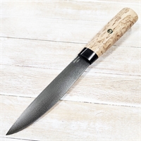 Нож нескладной Якутский ст.Дамасская (карел. берёза) LEMAX