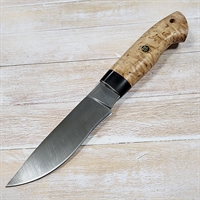 Нож нескладной Тундра ст.Дамасская (карел. берёза) LEMAX