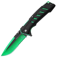 Нож складной Хамелион ст.420 (зелёный) (Мастер К)
