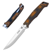 Нож складной Сканди ст.D2 (оранжевый/чёрный) (НОКС)