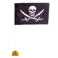 Флаг Пиратский с саблями НАСТОЛЬНЫЙ 23х15см