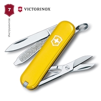 Нож Швейцарский Victorinox Classic SD Colors Sunny Side 0.6223.8G 58мм.