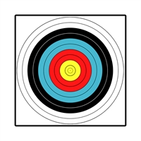 Мишень лук / арбалет 11 колец FITA 40 (40х40см) (Бумага) 744744