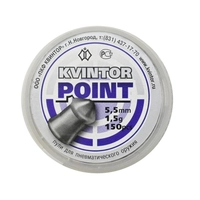 Пули Kvintor Point кал.5,5мм 1,5гр. (Квинтор) (150шт.) 3011752