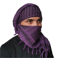 Арафатка Tactical Shemagh Black/Purple (Dagger) DI-9011