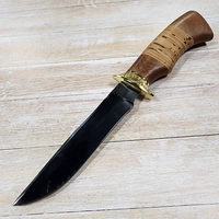 Нож Койот ст.95х18 (орех/береста) (Русский Нож) РН03