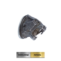 Навершие (голова) для сборки ножа Тигр матовый №146 (Мельхиор) 146М