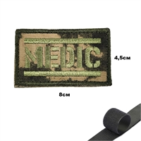 Шеврон нашивка MEDIC (мох) (патч) на липучке 16160151