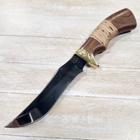 Нож Щука ст.95х18 (орех/береста) (Русский Нож) РН30