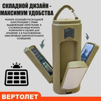 фонарь Вертолет для кемпинга с аккумулятором 1200 мАч 152228