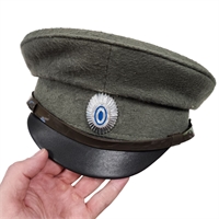 Фуражка ЦАРСКАЯ казачья зеленая с серой кокардой (РЕПРО) 3021336-1