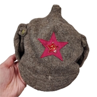 Будёновка Малиновая звезда ПЕХОТА (Зимняя) обр.1927г. (сукно) 3009922