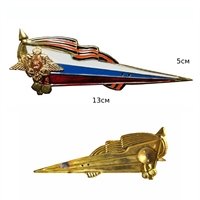 Уголок на берет Флажок Орёл и флаг России (большой) 20080001