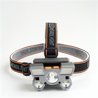 Фонарь налобный аккумуляторный, 1000 мАч, 5 Вт, 3 LED, 4 режима, USB 7487103