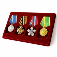 Планшет (футляр) на 4 ордена (квадрат) с пятиугольной колодкой 53003005