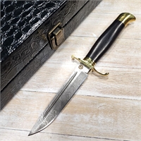 Нож Финка НКВД ст.Дамаск (венге) со шкатулкой (Самойлов) САМ006-1