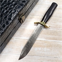 Нож НР-40 ст.Дамаск (венге) со шкатулкой (Самойлов) САМ003-1