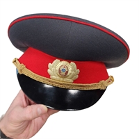 Фуражка Милиция образца 1969г.  (серая с красным кантом) 03060013-1