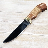 Нож Турист ст.95х18 (орех/береста) (Русский Нож) РН22