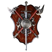 Панно (Геральдика) на стену Медуза Горгона и два топора 38см. 663025