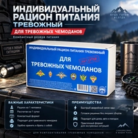 ИРП Сухой паёк (суточный) для тревожных чемоданов ( ИРП-ТРС ) МЧС, ФСО, МВД, МО 13421