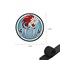 Шеврон нашивка Противогаз с ромашкой (патч) на липучке (микс) - фото 1089610