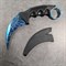 Нож KERAMBIT паутинка (синий) ст.420 - фото 1105925