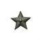 Звезда на погоны мет. 13мм (рифленая) защитная (зелёная) - фото 1164185