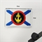 Шеврон нашивка Флаг Морской пехоты (патч) на липучке - фото 1195922