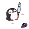 Шеврон нашивка Пингвин Саня опасный (патч) термонаклейка - фото 1196980