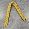 Филигрань на фуражку плетеная двойной шнур металл. (золотистая) ширина 2см - фото 1223816