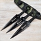 Ножи метательные Кунай BOKERA (чёрный) ст.65х13 (3шт.) - фото 1234335
