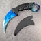 Нож KERAMBIT Пузыри (синий) ст.420 - фото 1234619